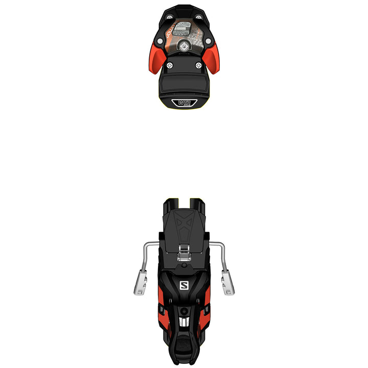 Salomon Warden 13 Ski Bindings 2016 Black/Orange Detail 1 View