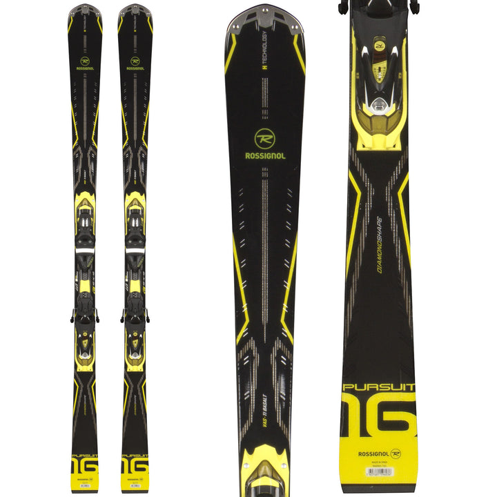 Rossignol Pursuit 16 TI/BSLT Skis + Axial3 120 Bindings 2015