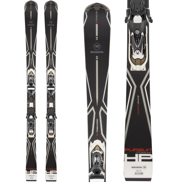 Rossignol Pursuit HP Titanium TPX Skis + Axial3 140 Bindings 2015
