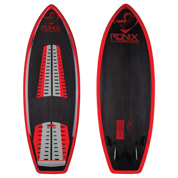 Ronix Carbon Thruster Wakesurf Board 2015 Carbon/Red Delicious Detail 1 View