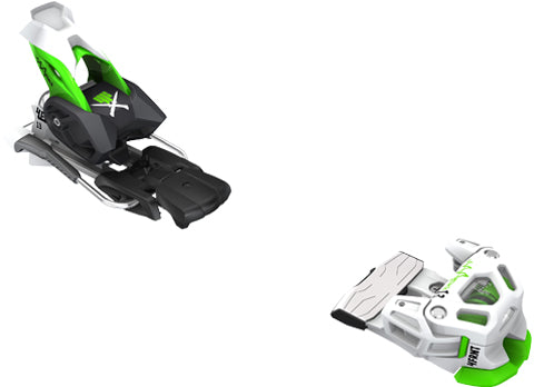 4FRNT Attack 13 Ski Bindings 2015 White/Green Front View