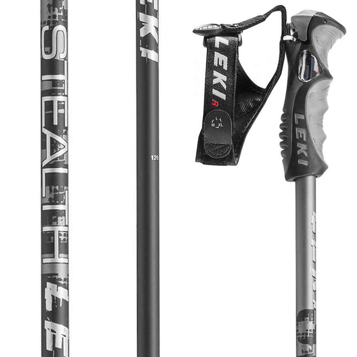 Leki Stealth S Ski Poles 2020 Black/Gray
