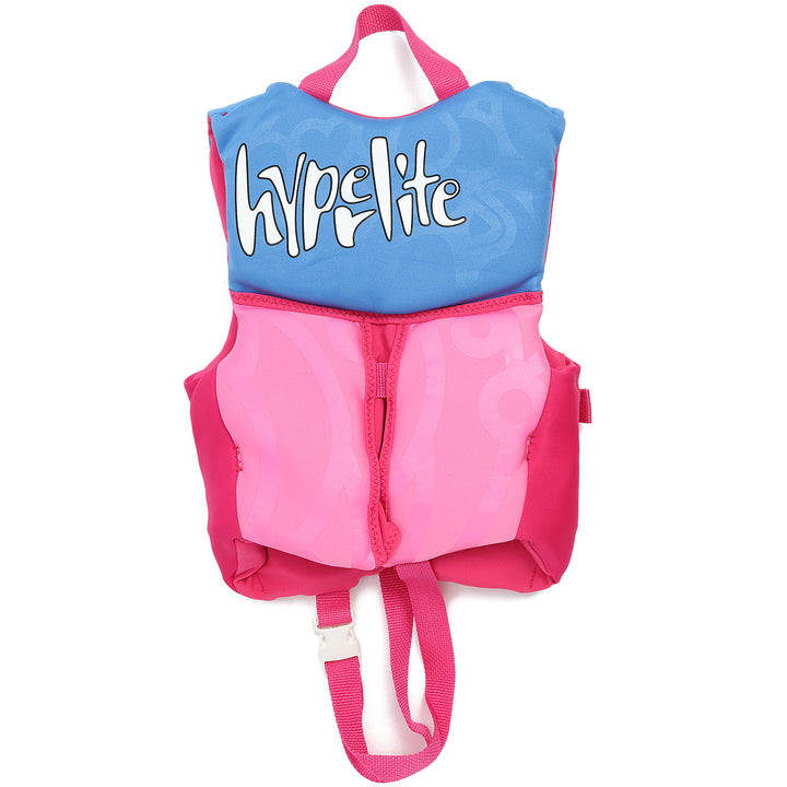 Hyperlite Child Indy CGA Wakeboard Vest - Little Girls' 2015 Pink/Blue Back View