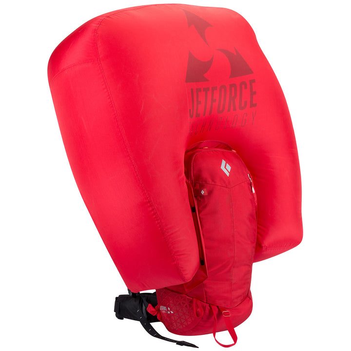 Black Diamond JetForce Halo 28 (S/M) Airbag Pack Fire Red Detail 5 View