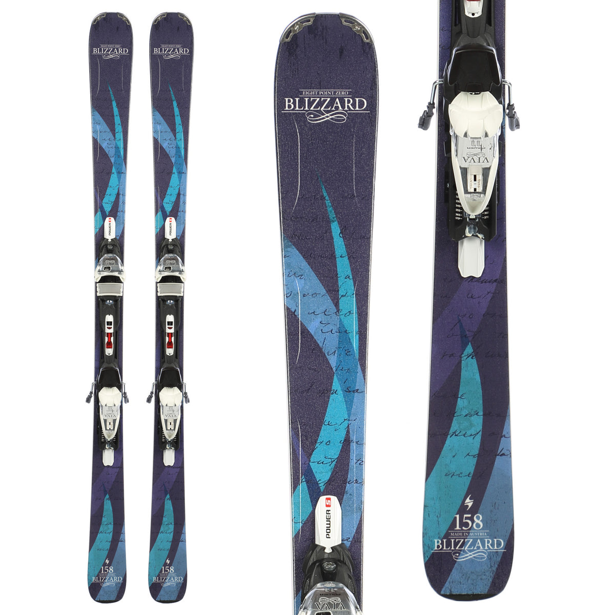 Blizzard Viva 8.0 Skis + Power 11 Bindings - Women's 2013