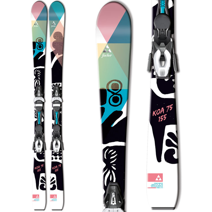 Fischer Koa 75 Skis + V9 MyStyle Bindings - Women's 2015