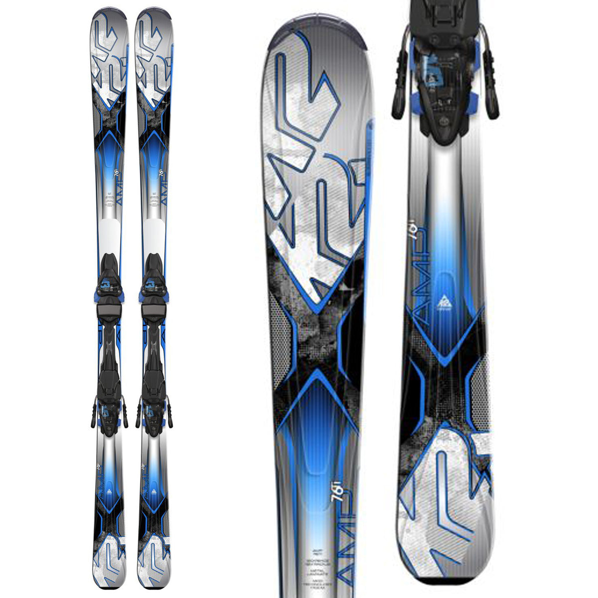K2 AMP 76Ti Skis + M3 10 Bindings 2015