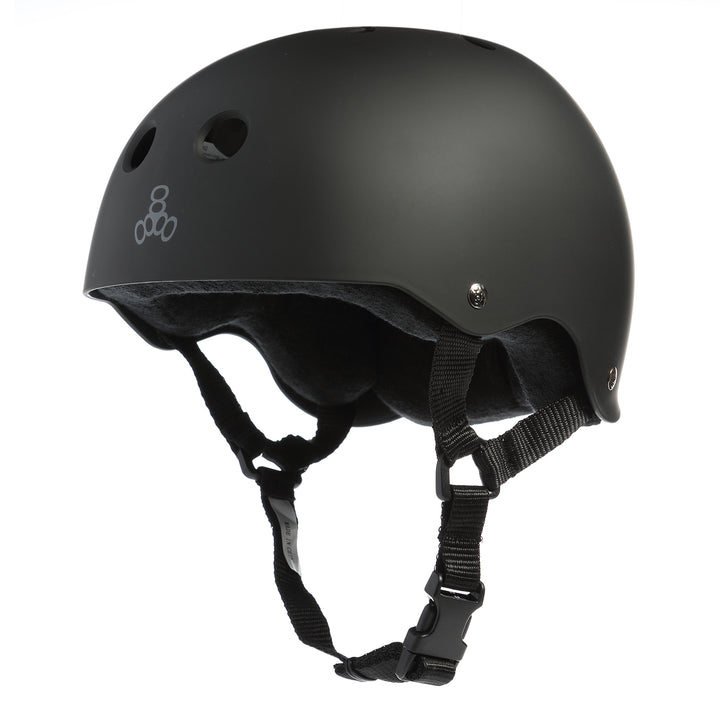 Triple 8 Sweatsaver Liner Skateboard Helmet Black Rubber/Black