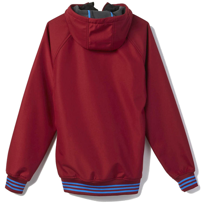 Adidas Greeley Softshell Jacket Collegiate Burgundy Back View