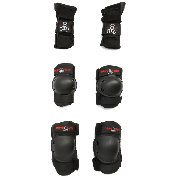 Triple 8 Saver Series High Impact 3 Pack JR. Skateboard Pad Set - Big Kids'