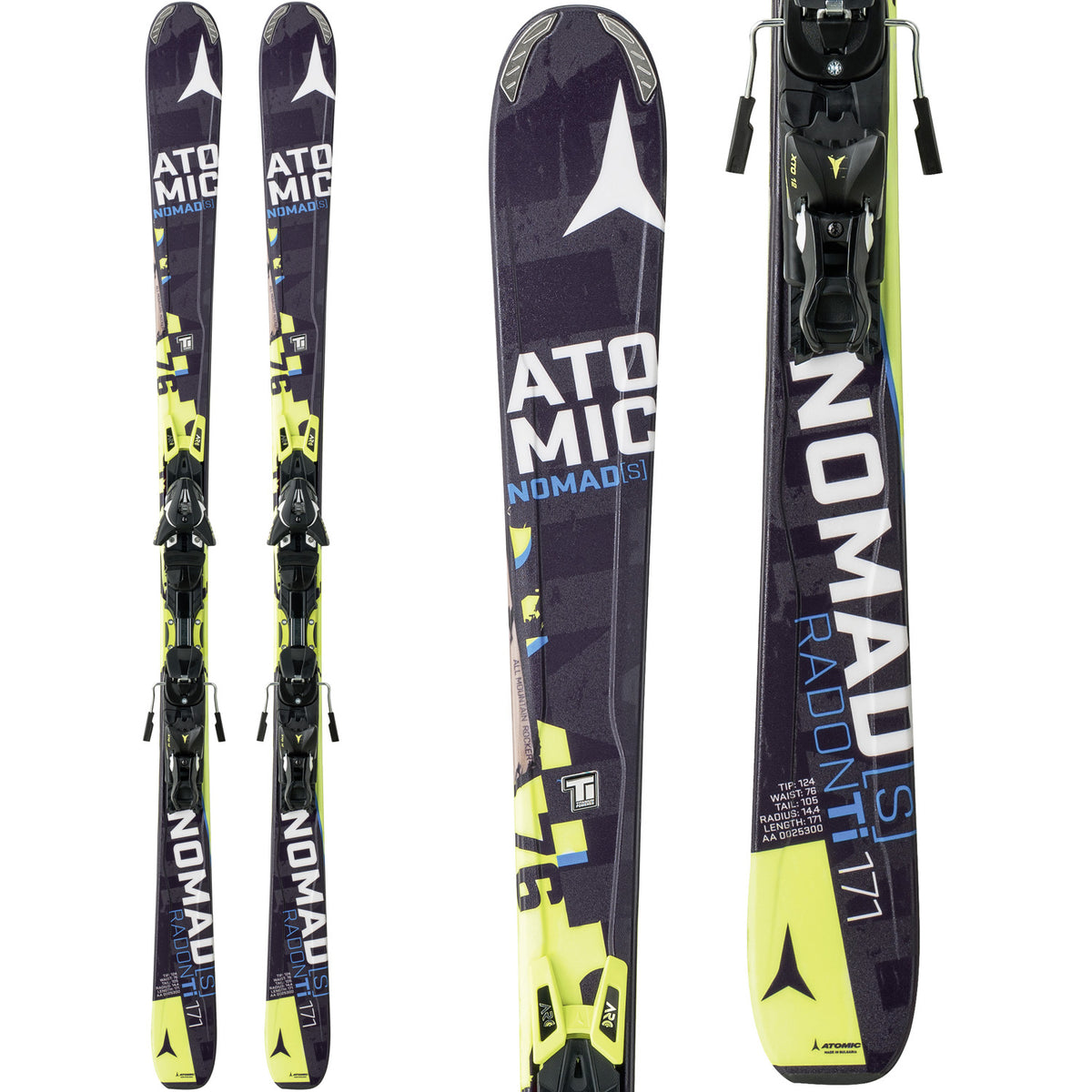 Atomic Nomad S Radon TI Skis + XTO 12 Bindings 2015