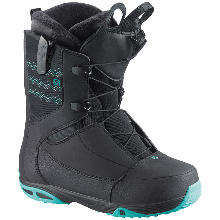 Salomon Ivy STR8JKT Snowboard Boots - Women's 2015 Black/Turquoise