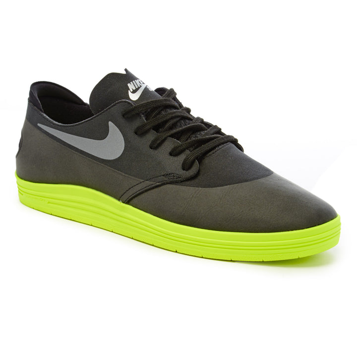 Nike SB Lunar OneShot Shoes Black/Volt/Reflect Silver
