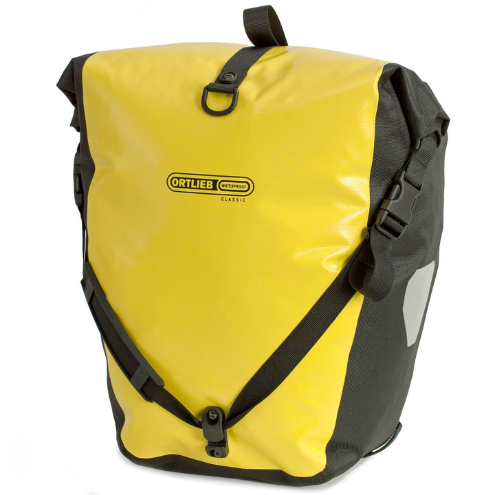 Ortlieb Back Roller Classic Panniers Yellow/Black Front View