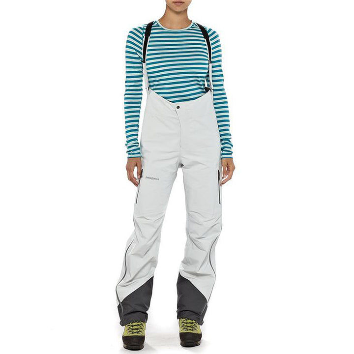 Patagonia Super Alpine Bibs - Women's Tailored Grey Detail 1 View