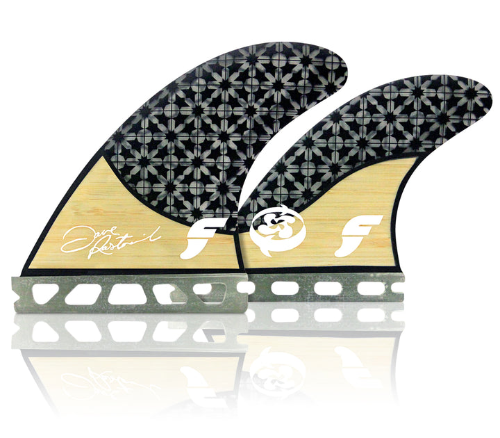 Futures Rasta Honeycomb Quad Fin Set Bamboo/Grey