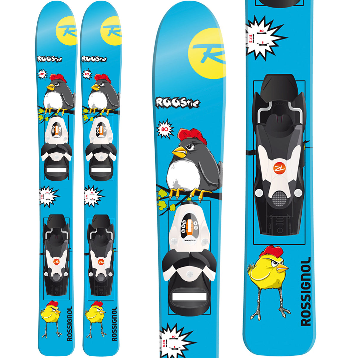 Rossignol Roostie Ski + Comp Kid 25 Bindings 2015