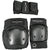 Pro-Tec Street Gear Junior Skateboard Pads 3-Pack - Big Kids' Black Front View