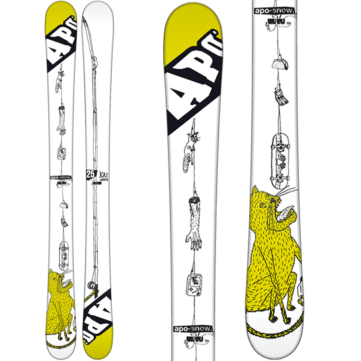 APO Kai Mini Skis - Demo - Little Kids' 2015 Top View