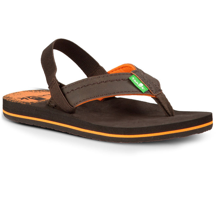 Sanuk Straight Shot Boys Sandals - Little Boys' Brown