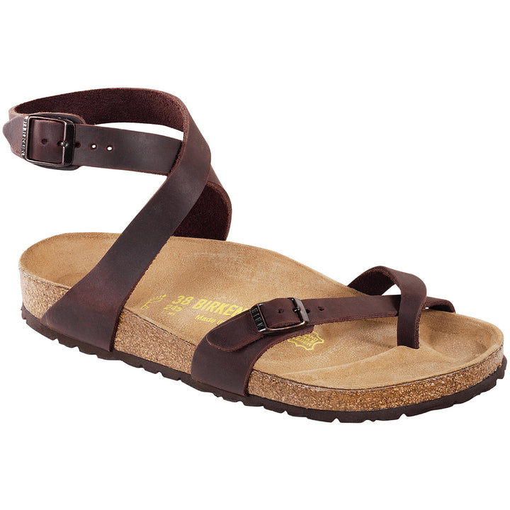 Birkenstock Yara Oiled Leather Sandals - Women's Habana