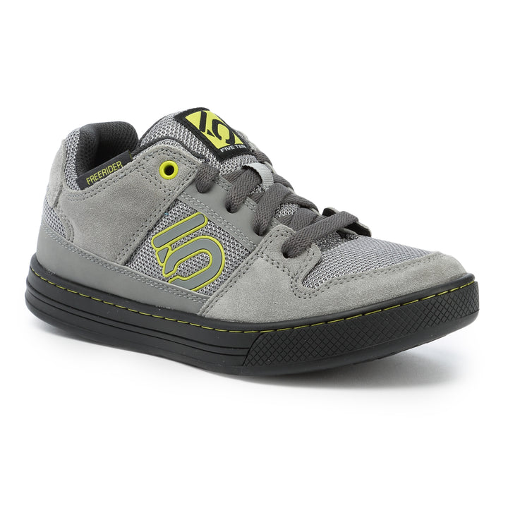 Five Ten Freerider Shoes - Kids' Grey/Lime Front View