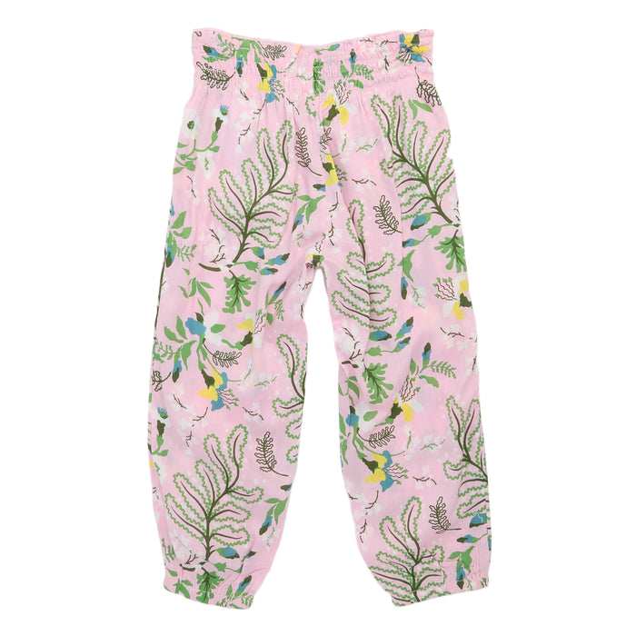 Roxy Winding Road Harem Pants (Ages 2-7) - Little Girls' Pink Mist Back View