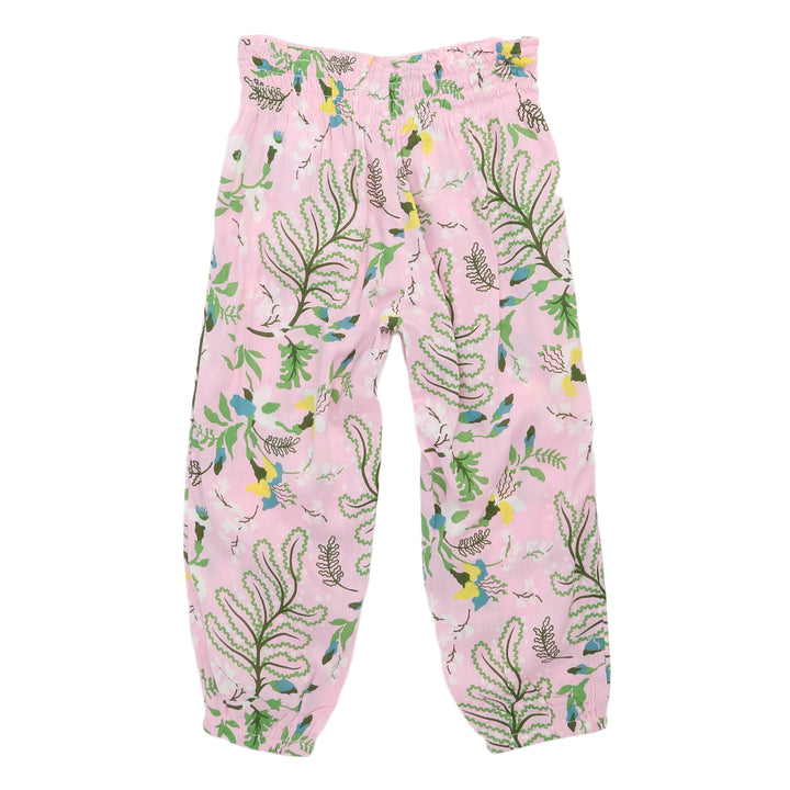 Roxy Winding Road Harem Pants (Ages 2-7) - Little Girls' Pink Mist Back View