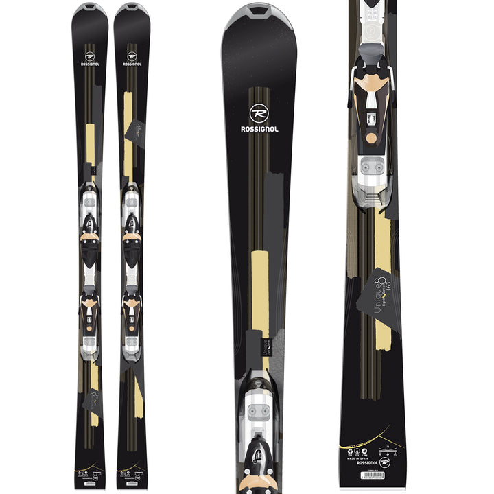 Rossignol Unique 8 Skis + Saphir 110 Bindings - Women's 2015
