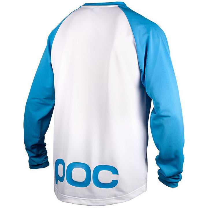 POC Flow Jersey Tungsten Blue/Hydrogen White Back View
