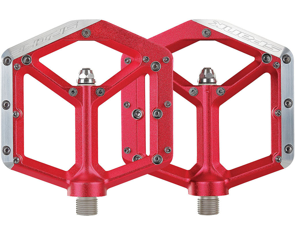 Spank Spike Pedals Red