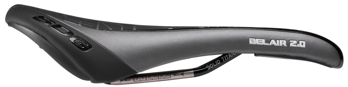 SDG Bel-Air RL 2.0 Saddle Black/Black Solid Ti Rails Detail 2 View