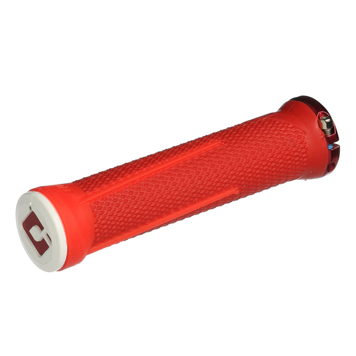 ODI AG1 Aaron Gwin Lock-On Grips Fire Red/Red