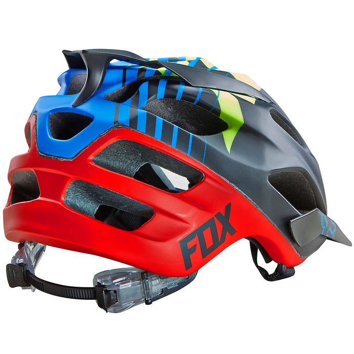 Fox Flux Bike Helmet Savant Blue Detail 2 View