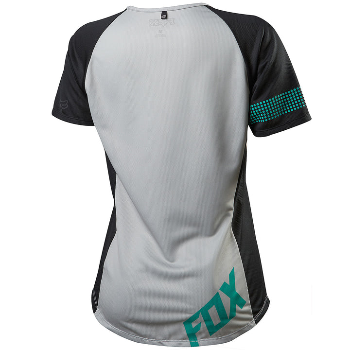 Fox Ripley Short-Sleeve Jersey - Women's Light Grey Back View