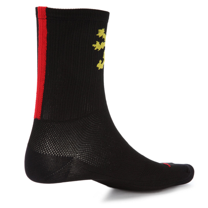 SockGuy SGX6 Lion Gold Socks Lion Gold Back View