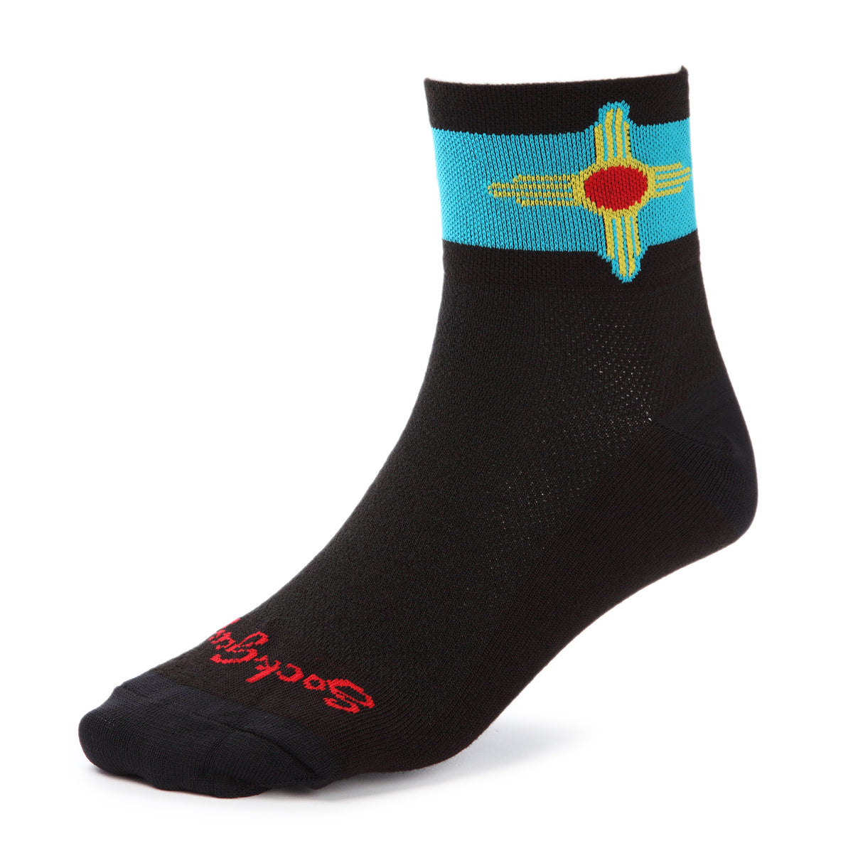 SockGuy New Mexico Flag Socks New Mexico Front View