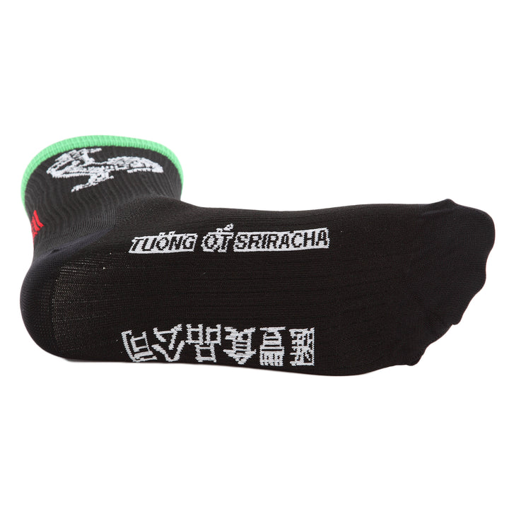 SockGuy SGX6 Sriracha Black Socks Sriracha Detail 1 View