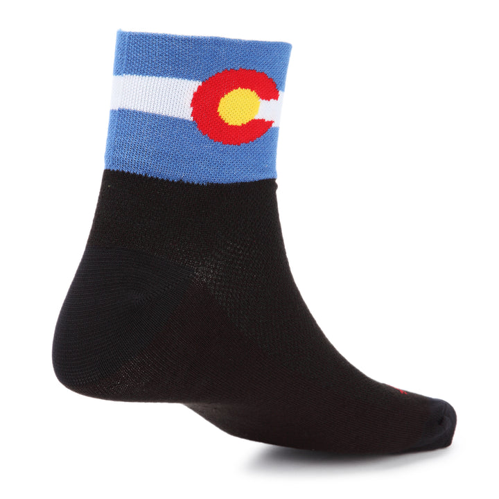 SockGuy Colorado Flag 2 Socks CO Flag2 Back View