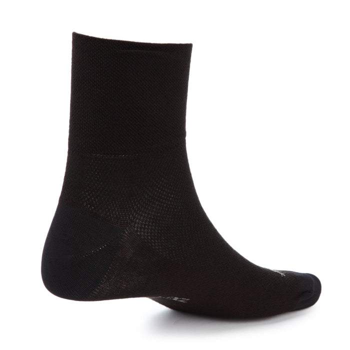 SockGuy Black Classic Socks Black Back View