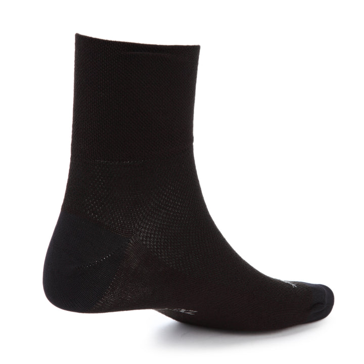 SockGuy Black Classic Socks Black Back View