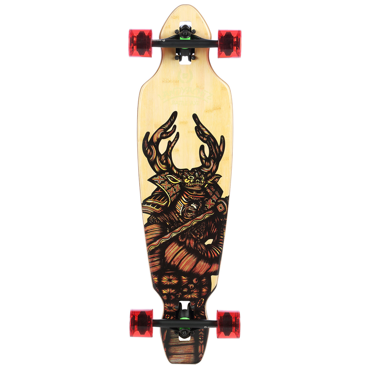 Landyachtz Battle Axe 35 Samurai Longboard Complete Base View