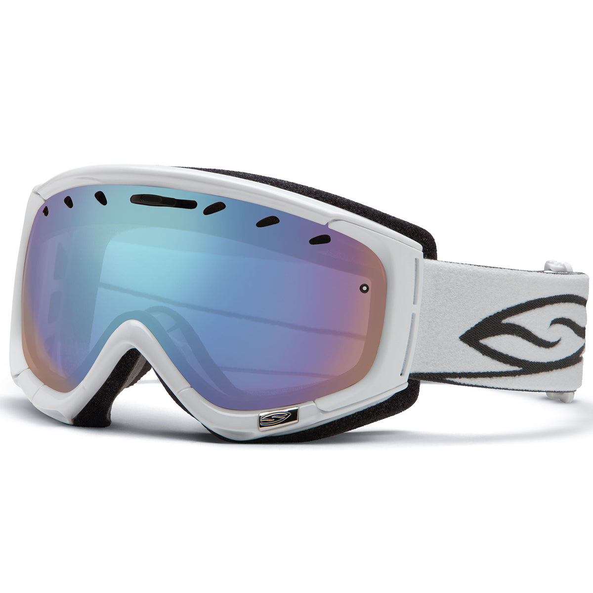 Smith Phenom Goggles White/Blue Sensor
