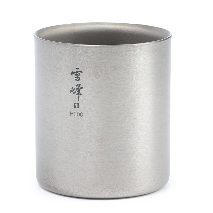 Snow Peak 300ml Titanium Double-Walled Stacking Mug None