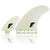 Futures Twinzer Twin Fin Set Clear