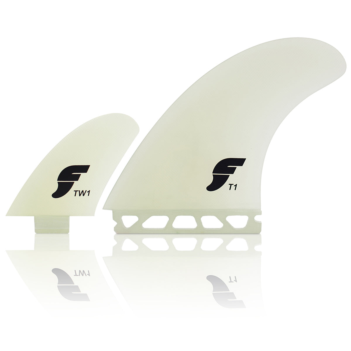 Futures Twinzer Twin Fin Set Clear
