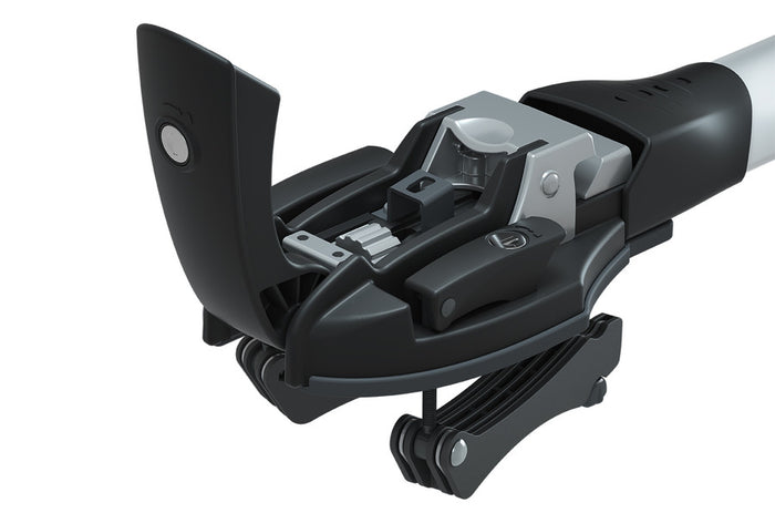 Thule ThruRide Bike Rack Silver/Black Detail 3 View