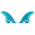 FCS II Performer Neo Glass Medium Quad Rear Fin Pair Detail 2 View