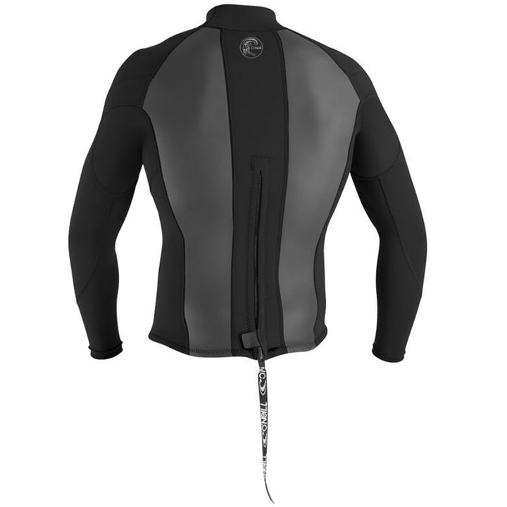 O'Neill 2/1 Original Wetsuit Jacket Black/Black/Black Back View
