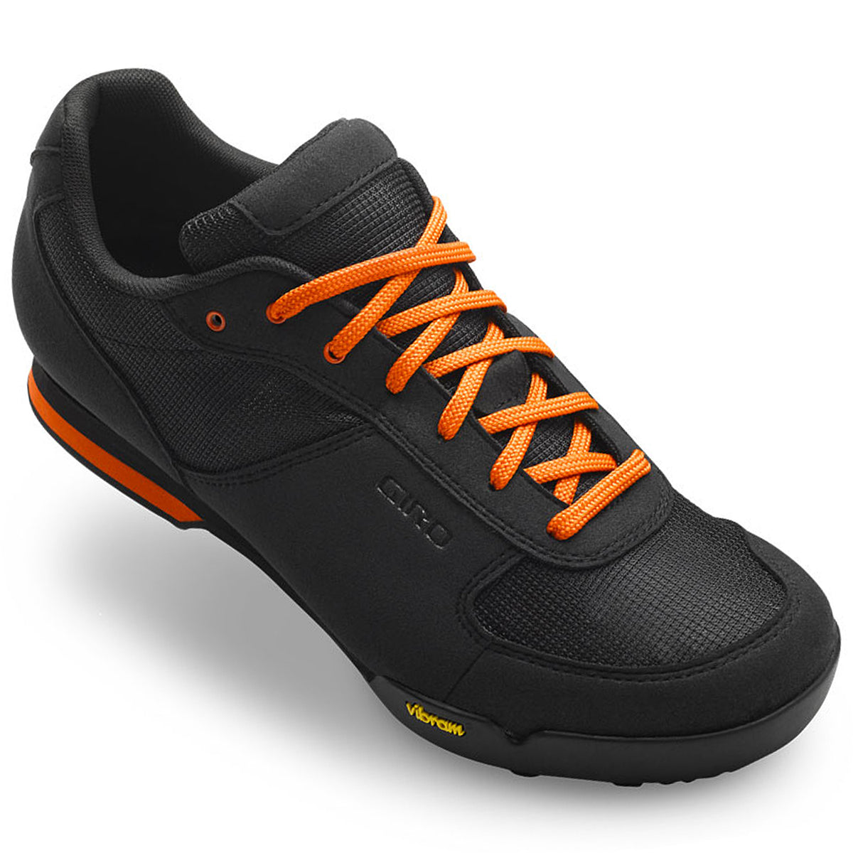 Giro Rumble VR Bike Shoes Black/Glowing Red Front View
